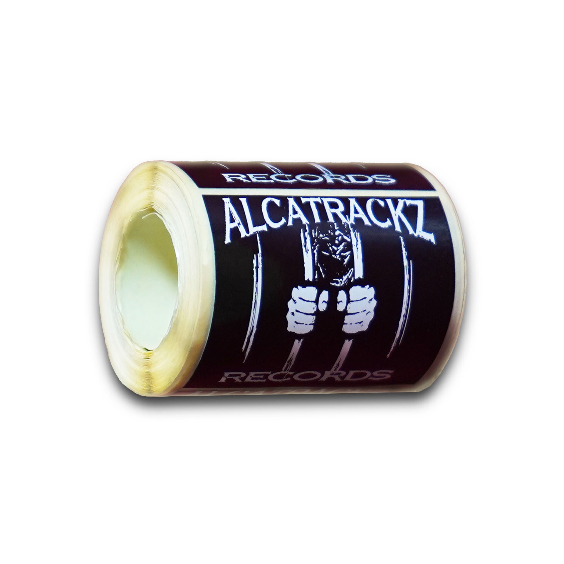 STICKER ROLLE 200 STÜCK ALCATRACKZ RECORDS  LOGO 1